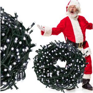 LAMPKI CHOINKOWE ZEWNĘTRZNE 500LED 27,5m ZIMNY BIAŁY