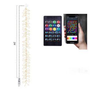 ŚWIETLNY ŁAŃCUCH SZNUR DEKORACYJNY 120LED 1,7M SMART PILOT