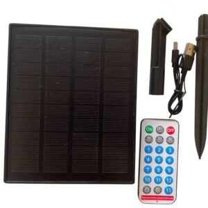 Panel solarny 3V z pilotem do girland z 2 akumulatorami + USB C